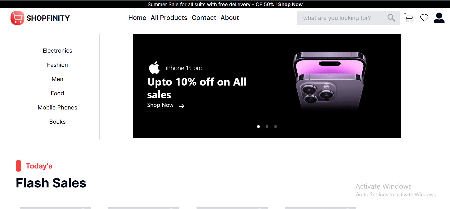 Shopfinity eCommerce